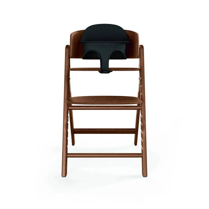 כיסא לתינוק Click & Fold 3-in-1 עם מגש, מושב תינוק ורתמת רצועות עץ טבעי אגוז - Image 10