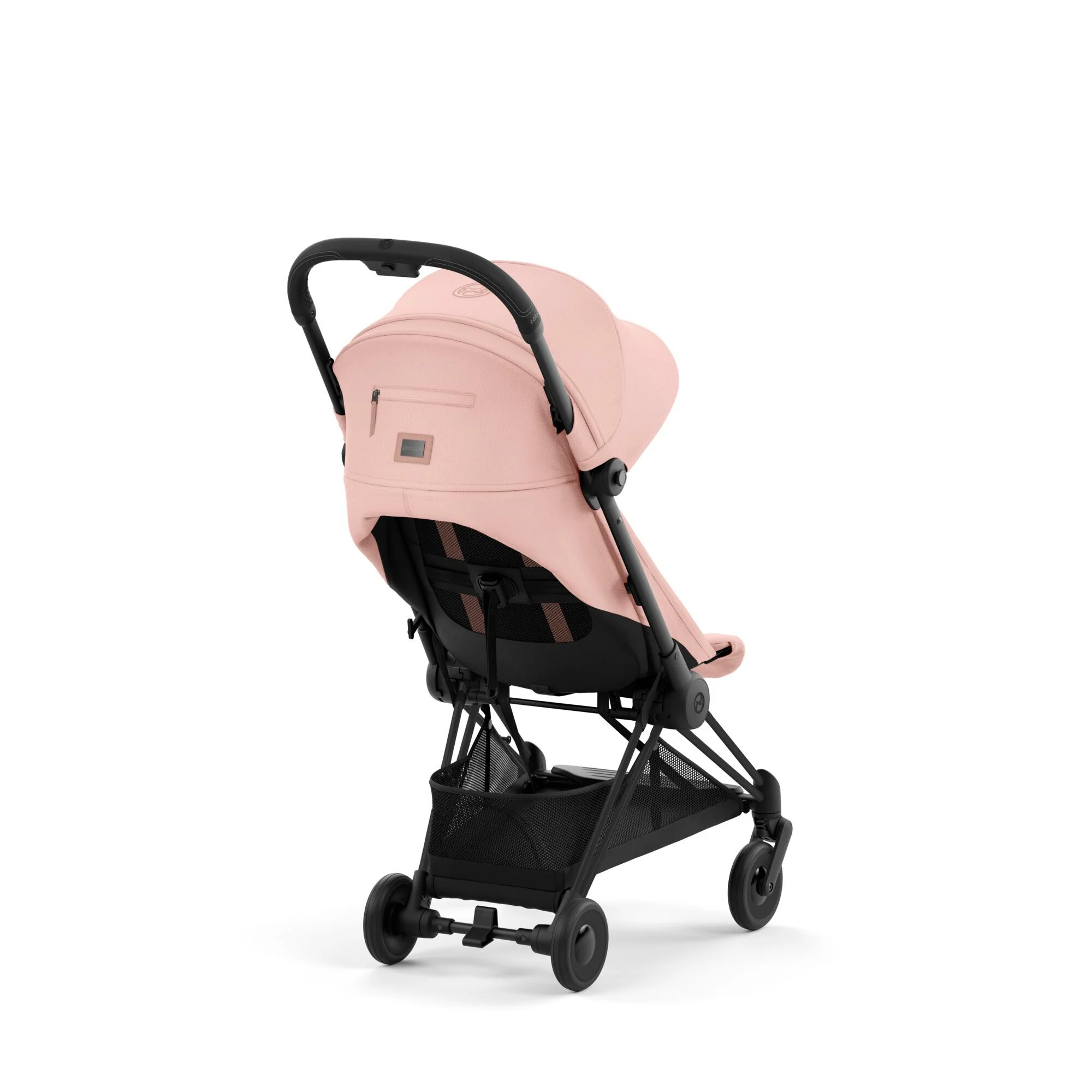 עגלת תינוק Coya שחור מט Peach Pink - Image 6
